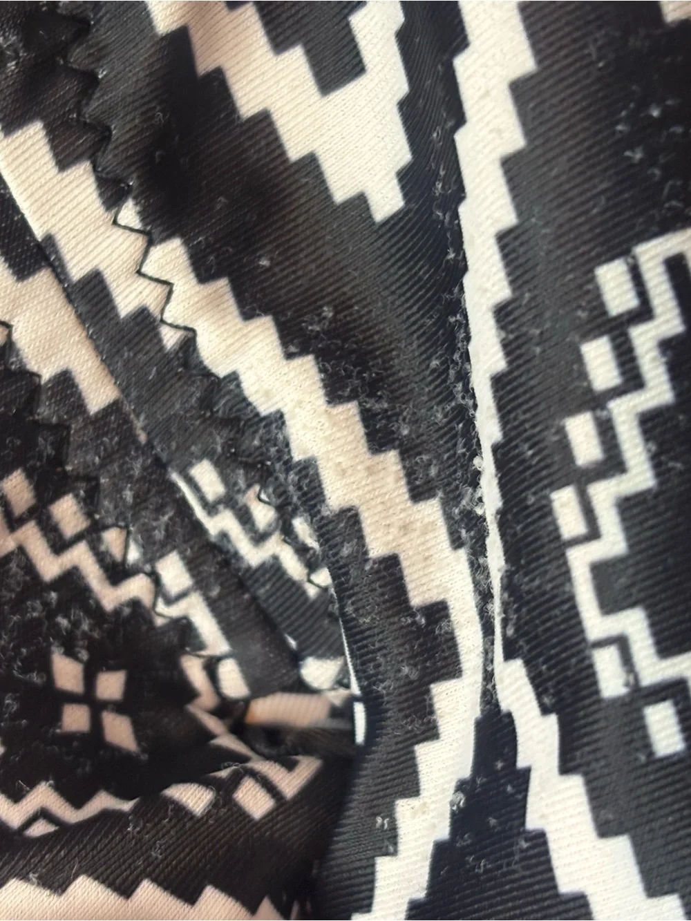 Woman’s 3X Plus Size Black and White Geometric Swim suit